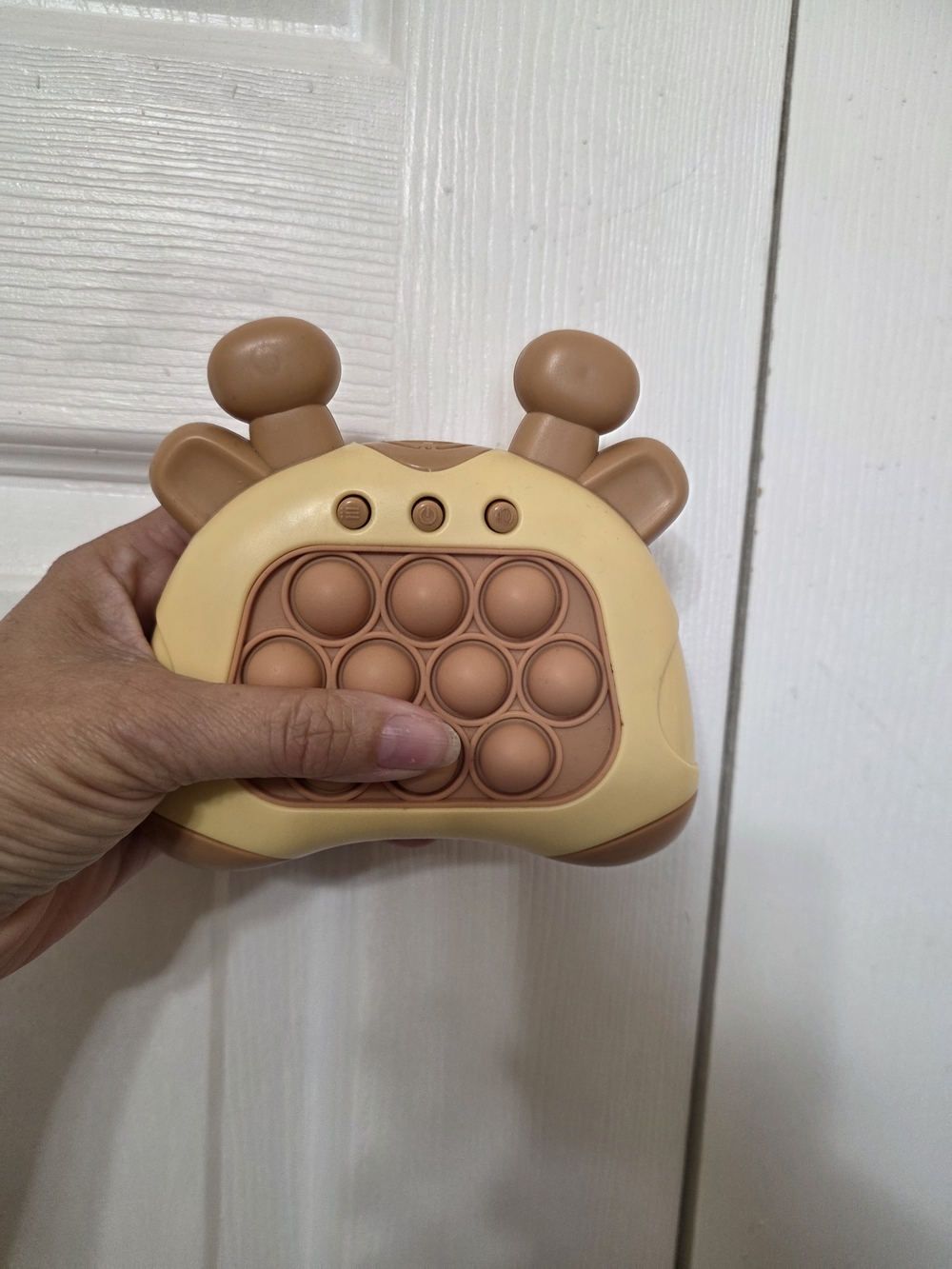 Brown & Cream Giraffe Pop Fidget Toy - Kids Toy